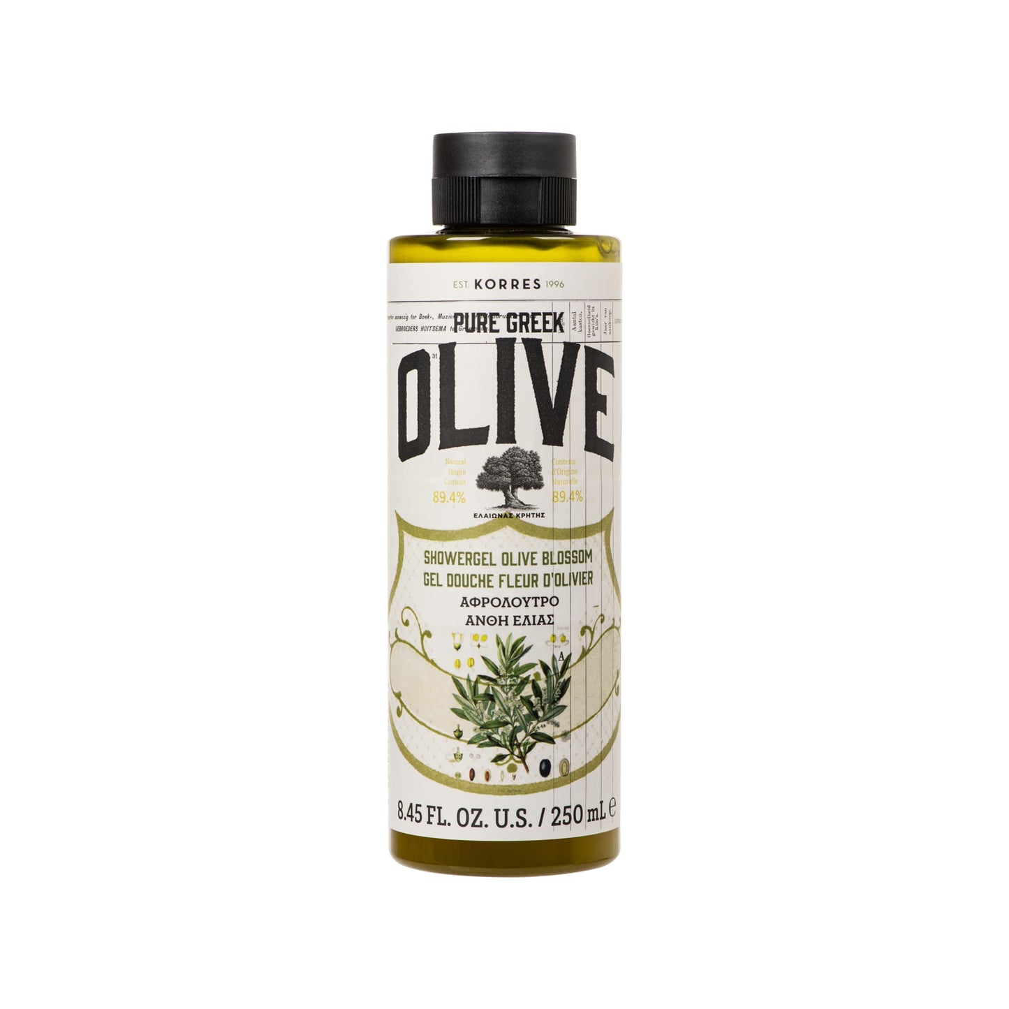 Olive Blossom Pure Greek Olive Shower Gel 250ml
