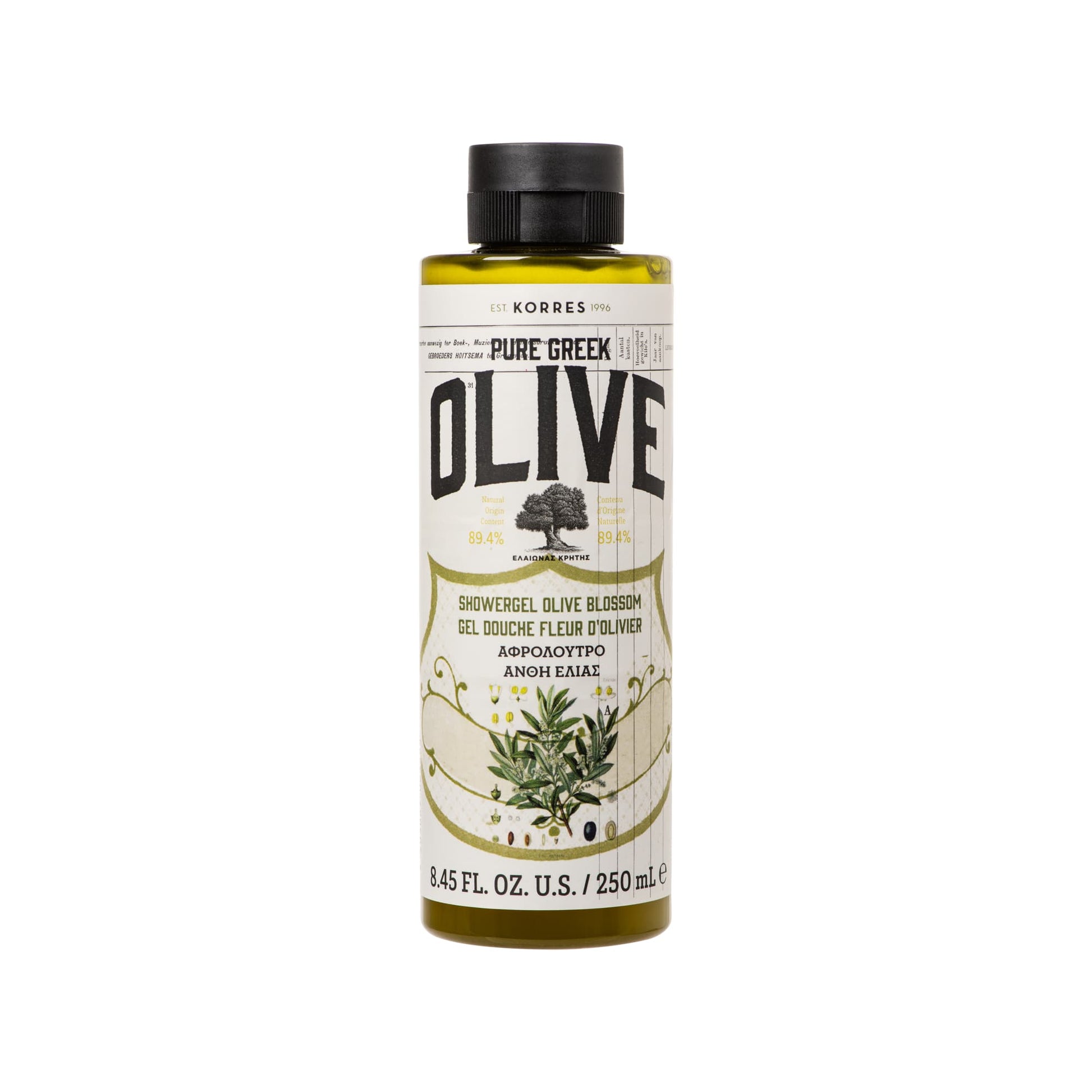 Olive Blossom Pure Greek Olive Shower Gel 250ml